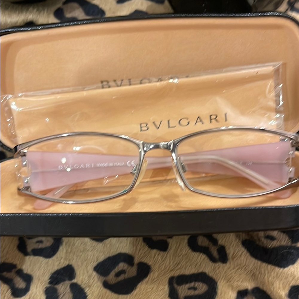 Bvlgari Silver Eyeglasses JEWELED RARE